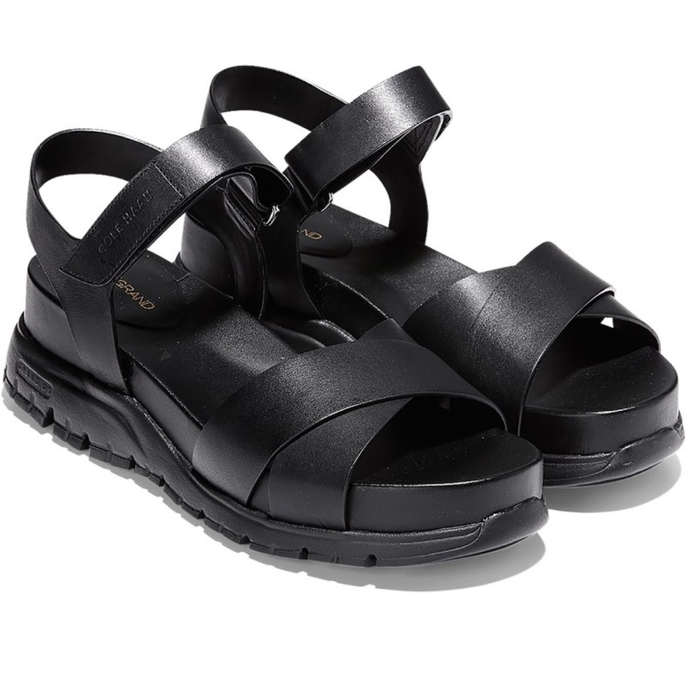 Cole Haan ZeroGrand Leather Platform Sandals